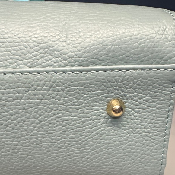 Anna Paola Made in Italy Leather Elegant Satchel with bag charms - new - w strap - Picture 9 of 9